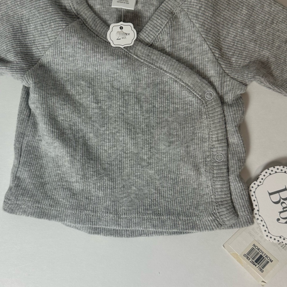 Nordstrom Soft Gray Kids Pajama Set - Picture 6 of 8